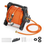Specilite Portable Garden Hose Reel With 75FT Rubber Water PIPE+6.5FT, Wall Moun New. Price: $106.30.