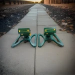 2 Two Melnor Minimax Turbo Sprinkler Oscillator, 4000 4WAY Adjustment Used. Price: $52.33.