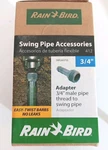 Rainbird Swing Pipe 3/4" Mnpt Adapter 1/2" Hose SWGA075S Case Of 36 New. Price: $18.95.