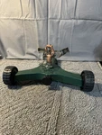 Orbit Sunmate Wheeled Pulse Sprinkler Green Metal Lawn Garden Watering Used. Price: $15.99.