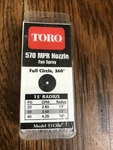 Toro 570 Fan Spray Nozzle 2-PACK 15' Radius Full Circle Model 53130 New. Price: $6.49.