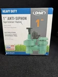 Orbit 57624 1" Electric Anti-siphon Valve New In Box. Price: $23.70.