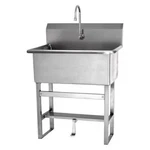 Sani-lav 531F1-0.5 Floor Mount, Hole, Single Foot Pedal, Silver, Scrub Sink New. Price: $1916.99.