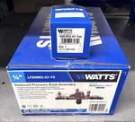 Watts 88004111 LF009M3-QT-FS 3/4 Backflow Preventer Assembly Air Gap Included New. Price: $400.00.