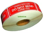 One Roll 1000 X 3 Do Not Bend Handle With Care Stickers Labels Easy Peel New. Price: $8.95.