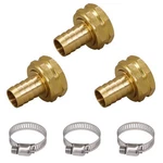 Napredak Brass Garden Hose Repair Connector, Barb X Ght 3/4", Yellow New. Price: $16.06.