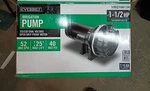 Everbilt HDLS15P Lawn Irrigation Pump Plastic 1-1/2HP 52-GPM, Open Box. Price: $189.99.