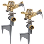 Biswing 2 Pack Impact Sprinkler Head On Metal Step Spike, Heavy Alloy Color New. Price: $39.12.