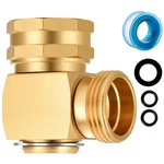 Siguranta Garden Hose Swivel Elbow Connector - 90 Degree Right Angle, 3/4" Gh... New. Price: $18.83.