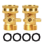 Liulo Tool Brass Garden Hose Shut Off Valve 2 Pack 3/4 Inch Heavy Duty Solid New. Price: $14.30.