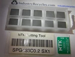 Ntk Cutting Tool Silicon Nitride Inserts SPG433C0.2 Grade SX1 Qty. 10 New. Price: $79.50.