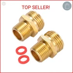 Sanpaint Pack 3/4" Ght 1/2" Npt Male Connector, Brass Garden Hose Fitting, New. Price: $10.69.