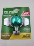 Ace Zinc Elevated Base Spot Sprinkler 700 Sq Ft, Circle Pattern, Small Coverage New. Price: $10.00.