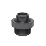 Dura 1" X 3/4" Nipple W/ Male Threaded Connections Gray Sch 40 Pvc 08303-131 New. Price: $7.10.