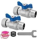 Kruuvax 2PK 3/4" Stainless Steel Garden Hose Shut Off Valve Heavy Duty New. Price: $34.99.
