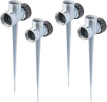 4 Pack 1/2" Lawn Sprinkler Spike Base Zinc Alloy Water Flow Thru Garden Yard New. Price: $21.07.