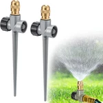 2 Pack Metal Lawn For Yard - 360 Coverage Water Sprinklers, Adjustab New. Price: $28.38.