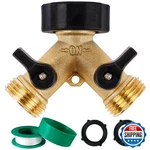 Biswing Garden Hose Splitter 2 Way Heavy Duty Brass Connector Tap New. Price: $17.11.