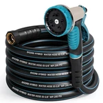 Heavy Duty Garden Hose 25 Ft, Non-expandable Water With 10 Function Spray New. Price: $37.00.