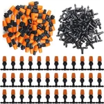 Gxxmei 80PCS/SET Micro Spray Adjustable Flow Irrigation Drippers, 1/4 Large New. Price: $14.76.