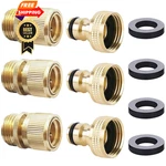 Hqmpc Garden Hose Quick Connector Water 3 Sets, Brass New. Price: $55.98.