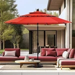 10 Ft Patio Umbrella Outdoor 3 Tier Large Market For Lawn Pool Garden New. Price: $126.34.