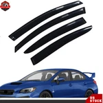 Smoke Window Visor Rain Vent Shade Guard Deflector For Subaru Wrx Sti 2015-2019 New. Price: $22.22.