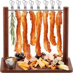 Bacon Display Rack Wooden Tray Hanger Serving Dishes Meat Holde... New. Price: $35.12.
