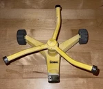 Nelson Lawn Sprinkler 3-ARM Rotating Square Pattern Spray Metal Two-wheel Base Used. Price: $30.00.