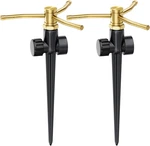 Metal Lawn Sprinklers 3-ARM For Garden Plant Flower Bed Patio 360 Degree New. Price: $70.89.