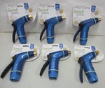 New 6 Sprout Metal Adjustable Hose Nozzles Blue. Price: $27.00.