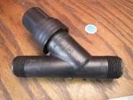 Rain Bird PRF100RBY 1" Pressure-regulating Filter, 200 Mesh Screen, 150 Psi, Open. Price: $25.00.