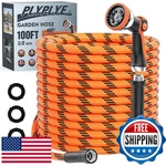 Plyplye 100FT Flexible Garden Hose Lightweight, Kink-free, 10-PATTERN Sprayer New. Price: $79.29.
