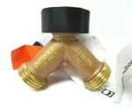 Orbit Brass Faucet Adapter Dual Outlet With Shut Off Valves 263005 New. Price: $8.49.