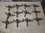 Lot Of 12 Vintage Brass Rain Bird #29B-LA 3/4" Base Low Angle Arm 7/64" Nozzle Used. Price: $169.95.