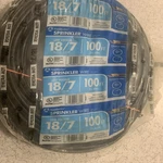 Southwire 49273643 75' 18/7 Multi-conductor Sprinkler Wire, Outdoor, Black New. Price: $37.99.