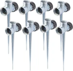 Hourleey 8 Pack 1/2 Inch Zinc Alloy Lawn Sprinkler Spike Base, Water Black New. Price: $31.09.