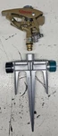 Gilmour/ace Heavy Duty Adjustable Pulse Sprinkler Head 5800 Sq Ft W/ Metal Spike Open. Price: $7.00.