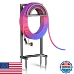 Olv Freestanding Garden Hose Holder, Heavy Duty Metal Storage Stand, 150FT, 4 Sp New. Price: $43.73.