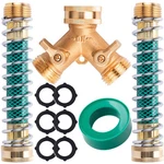 Oraevy Brass 2-WAY Garden Hose Splitter, 3/4" Connector, Extension Adapter, Rust New. Price: $41.92.