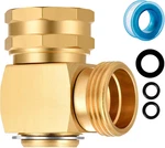 Siguranta Garden Hose Swivel Elbow Connector - 90 Degree Right Angle, 3/4" New. Price: $22.44.