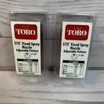 Lot Of Toro 570 Fixed Spray Nozzle Model# 53626 Adj Pattern 15 Series 0-330 New. Price: $12.99.