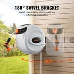 Vevor Retractable Garden Hose Reel Wall Mounted Swivel Auto Rewind Water New. Price: $76.99.