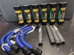 Lot 6 Rain Bird 1804QDS-25 Inch Pop-up Sprinkler & Orbit Risers New. Price: $45.00.