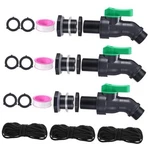 Sets Rain Barrel Spigot Kit 3/4" High Flow Water Faucet Ght New. Price: $35.05.