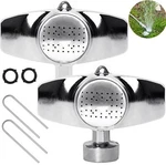 Morvat Metal Garden Sprinkler With Gentle Water Flow Up To 30 Ft, 2 Pack New. Price: $12.49.