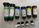 Lot Of 10 Rain Bird Lawn Sprinkler Irrigation Heads - Assorted Pop Up, Shrub Open. Price: $25.00.