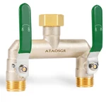 Garden Hose Splitter 2 Way Heavy Duty Adapter Extra Long Handle High Flow Brass New. Price: $39.97.