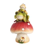 Turtle Riding Frog Statue On Mushroom For Garden Decor And Spring Gifts New. Price: $23.97.