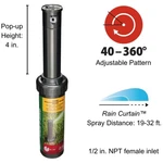 Rain Bird 32SA Gear Drive Rotor, 19'-32' Spray Distance New. Price: $27.99.